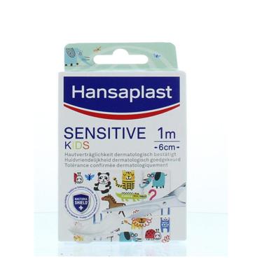 Hansaplast Sensitive kids 1m x 6cm 1 Stuks Hansaplast Sensitive kids 1m x 6cm 1 Stuks