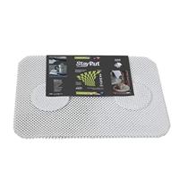 StayPut Antislip placemat en onderzetter set grijs - thumbnail