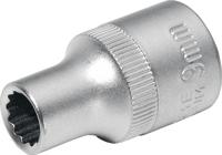Promat/Tecwerk Dopsleutelbit | 1/2 inch 12-kant | sleutelwijdte 21 mm | lengte 40 mm - 4000821261 - thumbnail