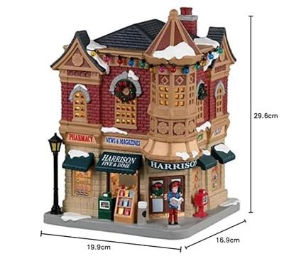 Lemax harrison five & dime verlicht kersthuisje Caddington Village 2023