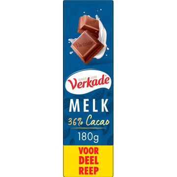 Verkade Melk Voordeelreep 180 g bij Jumbo