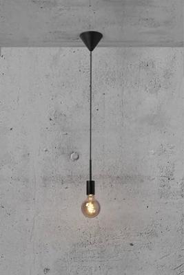 Kleine zwarte hanglamp met e27 fitting Nordlux Paco Kleine zwarte hanglamp met e27 fitting Nordlux Paco