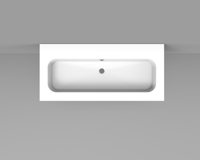 Wastafel Marble BWS 100,5x46x1,5 cm Mat Wit (zonder kraangat) - thumbnail