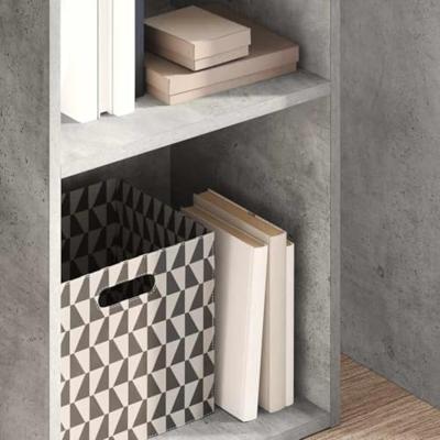 Boekenkast 40x30x152 cm bewerkt hout betongrijs