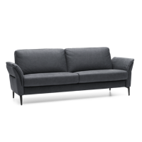 Relaxbank 2,5-Zits T-508 Donkerblauw Leer - thumbnail