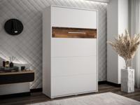 Opklapbed HOUDI 120x200 cm wit/old style eik - thumbnail