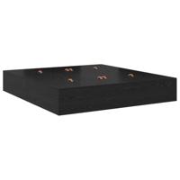 Bedframe Zwart eiken 200 x 180 x 31.5 cm Bewerkt hout - thumbnail