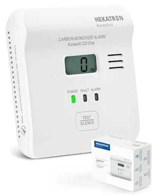 Hekatron KonexXt CO One Koolmonoxidemelder Incl. batterij (10 jaar) werkt op batterijen Detectie van Koolmonoxide - thumbnail