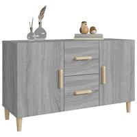 Dressoir 100x36x60 cm bewerkt hout grijs sonoma eikenkleurig - thumbnail