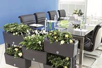 Bama Brick Koppelbare Plantenbakken 75L 59x23x27 cm 5 Stuks Antraciet - thumbnail