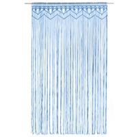 Gordijn macram 140x240 cm katoen blauw - thumbnail