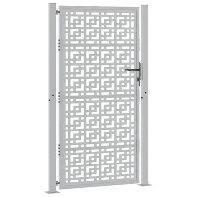 Poort met kruisontwerp 105x180 cm weervast staal Poort met kruisontwerp 105x180 cm weervast staal
