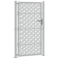 Poort met kruisontwerp 105x180 cm weervast staal - thumbnail