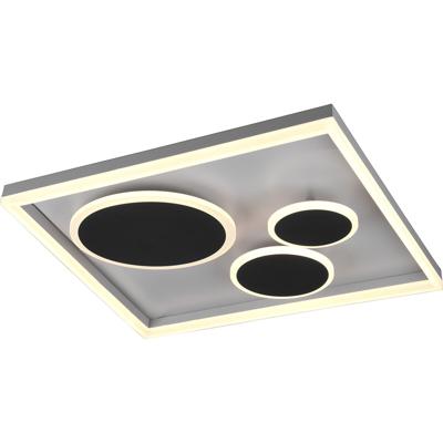 Led Plafondlamp - Plafondverlichting - Trion Horry - 45w - Aanpasbare Kleur - Vierkant - Mat Zwart - Aluminium Led Plafondlamp - Plafondverlichting - Trion Horry - 45w - Aanpasbare Kleur - Vierkant - Mat Zwart - Aluminium