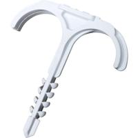 N & L Doppelsteckschelle 12-25mm Bevestigingsklem Insteekbaar 521STN Voor steekmontage in muur, Met steekdeuvel, UV-stabiel Lichtgrijs 75 stuk(s) - thumbnail