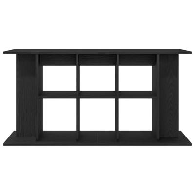 VidaXL Aquariumstandaard zwart eiken 120x40x60 cm bewerkt hout