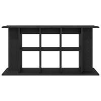 Aquariumstandaard 120x40x60 cm spaanplaat zwart eikenkleurig - thumbnail
