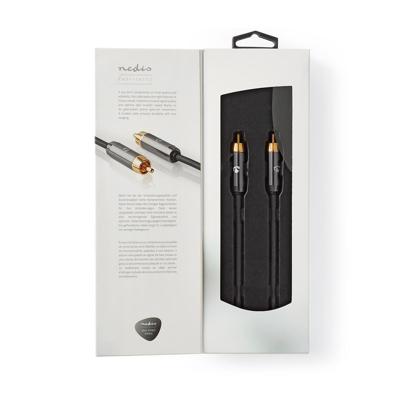 Nedis Subwoofer-Kabel | RCA Male | RCA Male | 5 m | 4.5 mm | 1 stuks - CATB24100GY50 CATB24100GY50 Nedis Subwoofer-Kabel | RCA Male | RCA Male | 5 m | 4.5 mm | 1 stuks - CATB24100GY50 CATB24100GY50