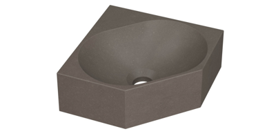 INK - Hoekfontein Quartz Zonder Kraangat - 270x270x100 mm - Quartz Beton