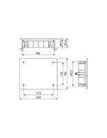 Registratiekast Solera 5314gw 194 x 154 x 50 mm Inbedbaar - thumbnail