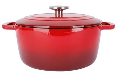 Braadpan met deksel - COSY & TRENDY - FONTESTIC - Geëmailleerd gietijzer - Ø24 cm - 4,6 L - Geschikt voor alle kookplaten inclusief inductie - Rood Braadpan met deksel - COSY & TRENDY - FONTESTIC - Geëmailleerd gietijzer - Ø24 cm - 4,6 L - Geschikt voor alle kookplaten inclusief inductie - Rood