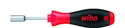 Wiha 343055 Schroevendraaier SoftFinish zeskantdopsleutel met korte ronde schacht 5.5 mm x 65 mm - 01076