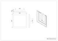 Trio PlafonniereBeta vierkant 29,5cm zwart - R67663032 - thumbnail