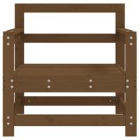 Tuinstoelen 2 st massief grenenhout honingbruin - thumbnail