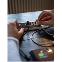 Brennenstuhl brennenstuhl®estilo USB multilader met 1,5m textiel kabel 4x USB lader + 1x USB C - 1508230 - thumbnail