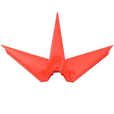 VidaXL Kerstlamp met grondpin en led inklapbaar 57 cm rood