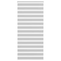 VidaXL Zebra rolgordijn 105x200 cm stofbreedte 100,9 cm lichtgrijs - thumbnail