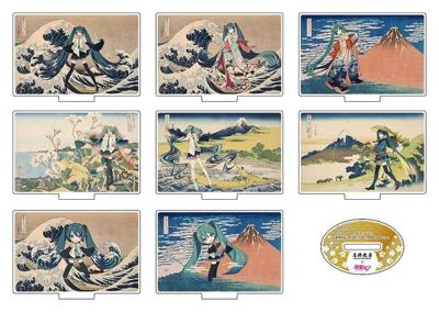 Katsushika Hokusai x Hatsune Miku Acrylic Figure 5 cm Blind Box Assortment (8)