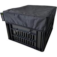 DS Covers Fietskrathoes crate m (kratten t/m 35 t/m 45 cm) - zwart - thumbnail