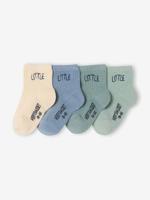 Set van 4 paar babysokjes "little" bleekblauw - thumbnail