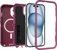 Otterbox Defender Backcover Apple iPhone 16e, iPhone 15, iPhone 14, iPhone 13 Pink MagSafe compatible - thumbnail