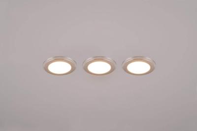 Trio InbouwspotsArgus chroom set van 3 - 653610306