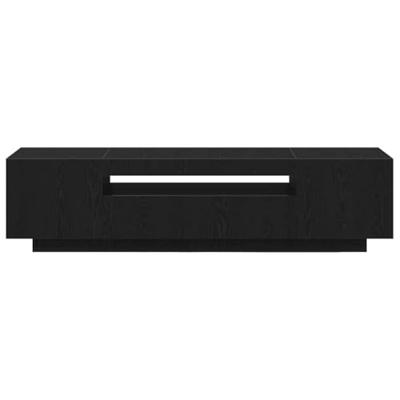 TV-kast Zwart 160 x 35 x 40 cm Bewerkt hout