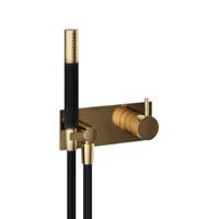 Inbouw Douchemengkraan Hotbath Cobber incl. Doucheslang en Handdouche Gepolijst Messing Living Colours - thumbnail