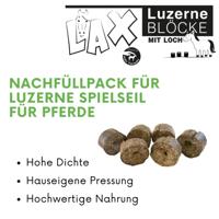 Lax Luzerne blok met gat voor Paarden - thumbnail