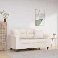 VidaXL Sierkussens 2 st 40x40 cm microvezelstof beige - thumbnail