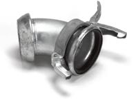 Dallai bocht 45gr V-deel x M-deel - type C - verzinkt -159 mm - thumbnail