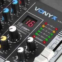 Vonyx VMM-K402 4-kanaals mixer met USB-interface - thumbnail