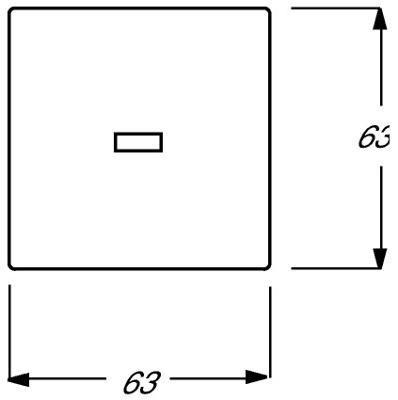 Busch-Jaeger 2CKA001751A2754 Wipschakelaar bel Afdekking Busch-axcent, Carat, Future lineair, Solo Verkeerswit, Wit 1 stuk(s)