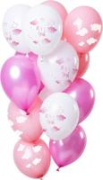Ballonnen &apos;It&apos;s a Girl&apos; Roze Premium - thumbnail