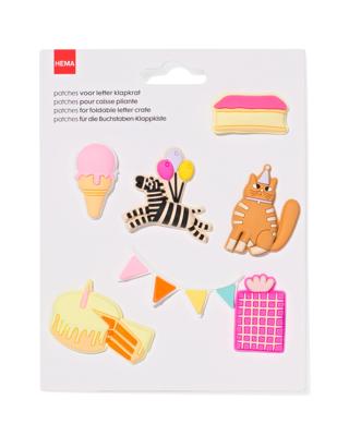 HEMA Patches letter klapkrat feestje