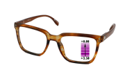 Leesbril Vista Bonita Cubo XL -progressief-Amber-Dawn-+3.50 - thumbnail