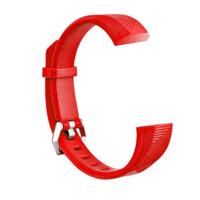Children Silicone Twilled Wrist Strap for FITBIT ACE (Red) - thumbnail