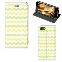iPhone 7 | 8 | SE (2020) | SE (2022) | Hoesje met Magneet | Waves Yellow - thumbnail