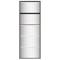 Schoenenkast met spiegel 5-laags 63x17x169,5 cm bruineikenkleur - thumbnail