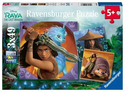 Ravensburger puzzel Raya de dappere krijger 3x49 stukjes
